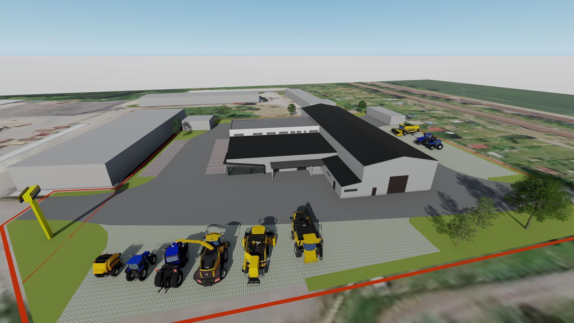 Projekce a vizualizace Obchodního a servisního střediska Kvarto Bystřice
